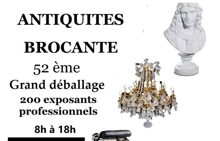 Les brocanteurs et antiquaires de Pézenas (Hérault) organisent leur grand déballage de printemps le dimanche 5 mai 2024